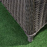 Мебель садовая Green Days, Элит Премиум, серая, стол, 118х118х75 см, 4 кресла, подушка зеленая, CYH1830W-1 - фото 6