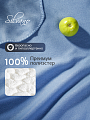 Плед 1.5-спальный, 110х150 см, флис, 100% полиэстер, Silvano, голубой однотонный - фото 6