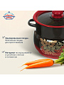 Кастрюля эмалированная сталь, 5.5 л, крышка сталь, сферический, Сибирские товары, С1917.38 - фото 3