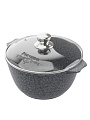 Кастрюля алюминий, антипригарное покрытие, 3 л, крышка стекло, Мечта, Premium grey, 43901, серая - фото 11