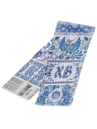 Термоэтикетка для украшения яиц, 7.5х5.5 см, 7 фрагментов, Гжель, 802