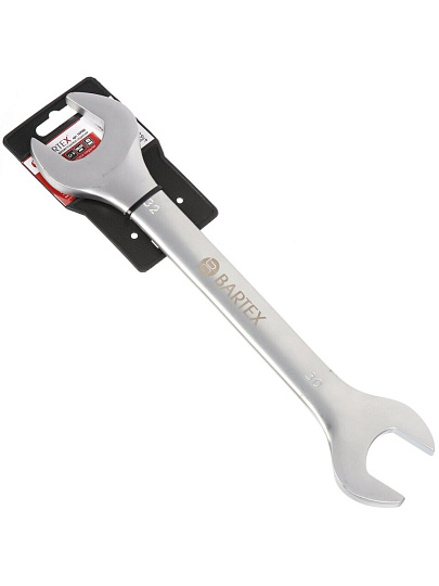 Ключ рожковый, Bartex, 30х32 мм, матовый, CrV сталь