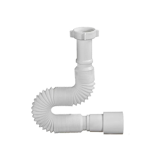 Гофра для сифона 850 мм, 1&quot; 1/4х40/50, полипропилен, с гайкой, Orio, АС-10151
