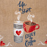 Полотенце кухонное Доляна «Любовь и кофе», размер 40х70 см, велюр/махра, 4435695 - фото 2