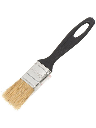 Кисть плоская, Акор, Евро, 8х25 мм, натуральная щетина, рукоятка пластик, 120 08 025