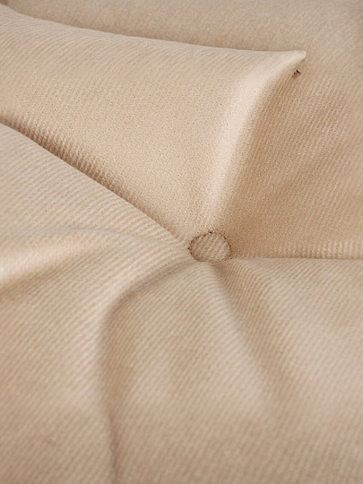 Сиденье мягкое 100% полиэстер, велюр, 40х40 см, бежевое, Классика