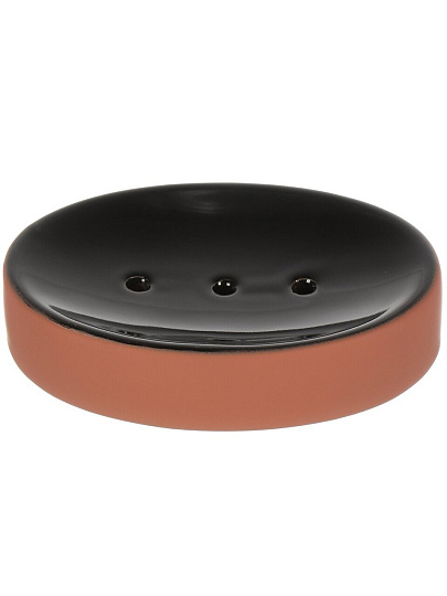 Мыльница настольная, керамика, 12.6x8.2x3 см, терракот, BCE0758BA-SD