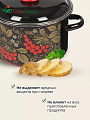 Кастрюля эмалированная сталь, 3 л, крышка сталь, цилиндрическая, СтальЭмаль, Рябина, 7RD181M/7RD181S, индукция - фото 4