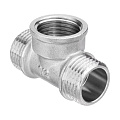 Тройник 1/2&amp;quot;, ш-г-ш, латунь, AquaLink