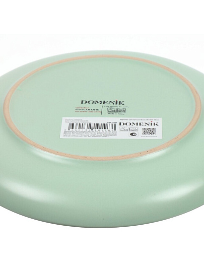 Тарелка десертная, керамика, 19 см, круглая, Macarons, Domenik, DM7001, мятная