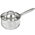 Ковшик из нержавеющей стали Welberg 1417WB/8 с крышкой, 1.7 л