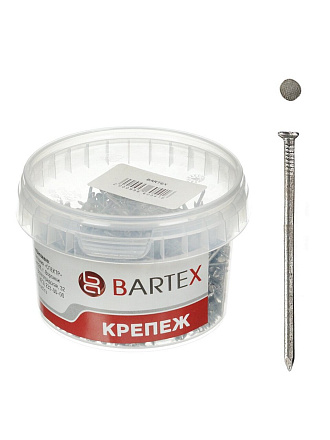 Гвоздь строительный, диаметр 2.5х60 мм, 0.3 кг, в банке, Bartex