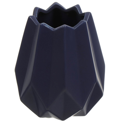 Ваза керамика, настольная, 15 см, Бутон, Y4-4711, синяя