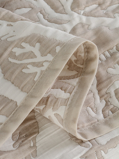 Покрывало евро, 220х240 см, 100%пэ, двустороннее, Silvano, Сандал, серо-бежевый