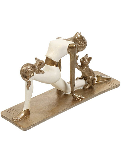 Фигурка декоративная полистоун, Йога Серия Фьюжн, 6.5х22х11 см, Lefard, 162-953