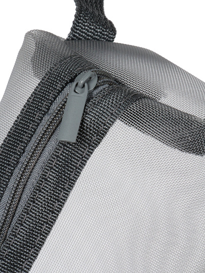 Набор косметичек 3 шт, 15х5х9 см, 21х5х6 см, 22х6х15 см, сетка, A080106, застежка молния, серый