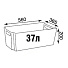 Ящик хозяйственный 37 л, с крышкой, штабелируемый, прозрачный, Violet, Модуль L, 6637100 - фото 5