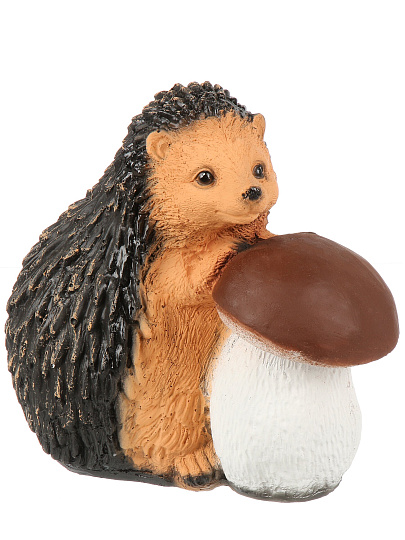 Фигурка садовая Ежик с грибом, ФР-00000274