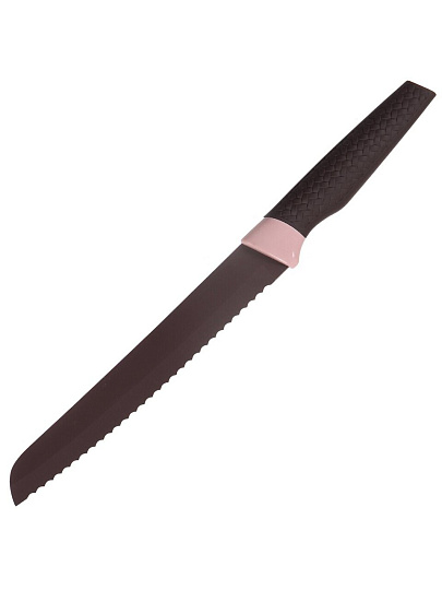 Набор ножей 6 предметов, 20 см, 20 см, 20 см, 12.5 см, 9 см, нержавеющая сталь, рукоятка пластик, с подставкой, акрил, Daniks, Savory, JA20202790