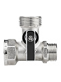 Кран для бытовых приборов, 1/2&amp;quot;х3/4&amp;quot;х1/2&amp;quot;, г-ш-ш, латунь, трехходовой, ручка-флажок, шаровой, MasterProf