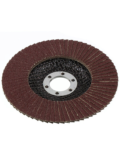 Круг лепестковый торцевой шлифовальный, Targ, диаметр 125 мм, посадочный диаметр 22.2 мм, зернистость P100, 663408