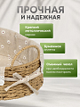 Корзина 30х21х10 см, овальная, плетеная, бумага, бежевая, с ручками, Y4-7647 - фото 2
