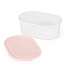Контейнер пищевой пластик, 0.65 л, 22х14.5 см, розовый, овальный, Альтернатива, М5611 - фото 3