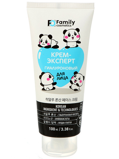 Крем-эксперт для лица, Family Cosmetics, Гиалуроновый, для всех типов кожи, 100 мл
