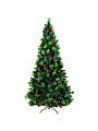 Елка новогодняя напольная, 180 см, Канадская, сосна, зеленая, хвоя леска + ПВХ пленка, Y4-4102