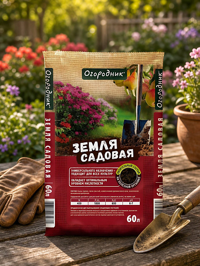 Грунт Садовая земля, 60 л, Огородник