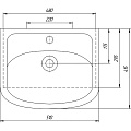 Умывальник мебельный, Rosa, Уют 50, санфарфор - фото 2
