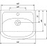 Умывальник мебельный, Rosa, Уют 50, санфарфор - фото 2