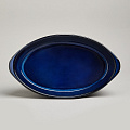 Форма для запекания керамика, 22х37х7 см, 2.5 л, овальная, Agness, Reactive Blue, 780-129 - фото 4