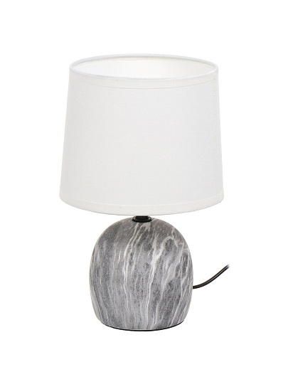 Светильник настольный E14, черный, абажур белый, RL-TL001-1