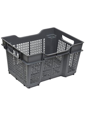 Ящик хозяйственный 16 л, 40х30х22 см, серый, Violet, 171608