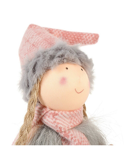 Фигурка декоративная Девочка, 28 см, серо-розовая, Y4-8431