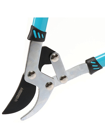 Сучкорез 750 мм, прямого реза, двухрычажный механизм, Grandy, рукоятка двухкомпонентная