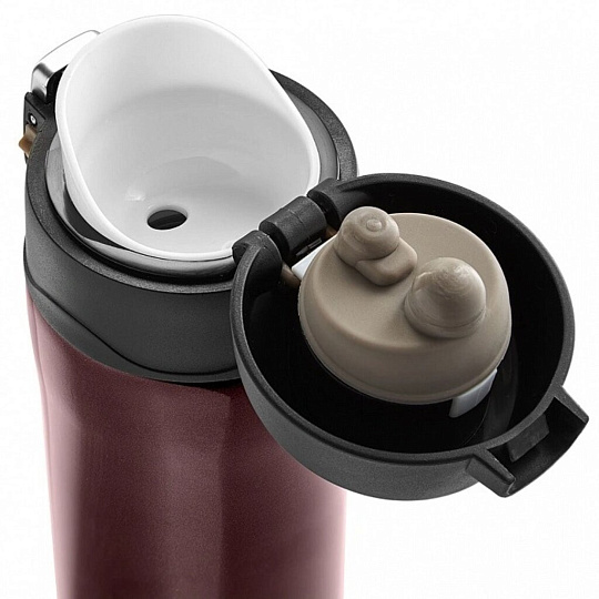 Термокружка нержавеющая сталь, 0.48 л, Alpenkok, колба нержавеющая сталь, коричневая, AK-04805A