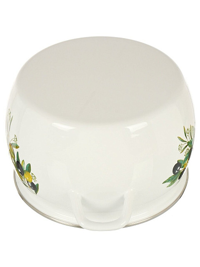 Кастрюля эмалированная сталь, 5 л, крышка сталь, полусфера, ЛЗЭП, Оливковая ветвь, С-4216АП2/4, индукция