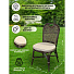 Мебель садовая Costa Brava, коричневая, стол, 81х81х76 см, 2 стула, подушка бежевая, 110 кг, IND09 - фото 17
