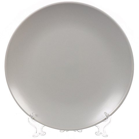 Тарелка обеденная, керамика, 27 см, круглая, HX960117, серая