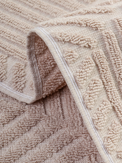 Полотенце банное 50х90 см, 100% хлопок, 450 г/м2, жаккард, Некст-3 8022, Авангард, мокко, 254, Россия