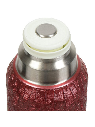 Термобутылка нержавеющая сталь, 0.6 л, узкая горловина, Barouge, колба нержавеющая сталь, красная, A-19