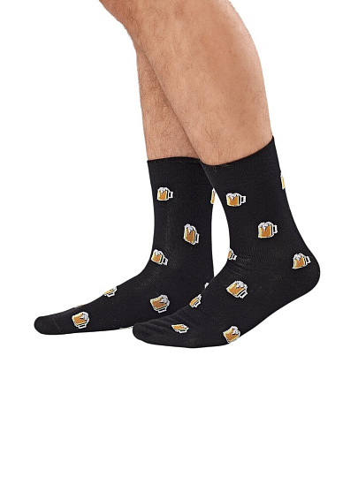 Носки для мужчин, Clever, 23Ф, черные, р. 27, К6575Л