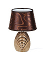 Светильник настольный E14, золотистый, абажур коричневый, Y9-074 - фото 6