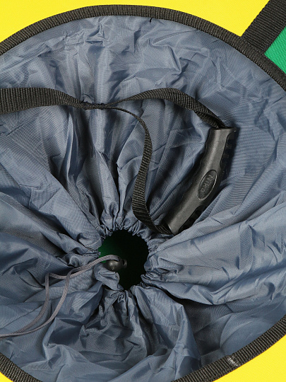 Санки-ватрушка Nika, 85 см, 90 кг, с буксировочным тросом, с ручками, зелено-желтые, ТБК-85/ЗЖ2