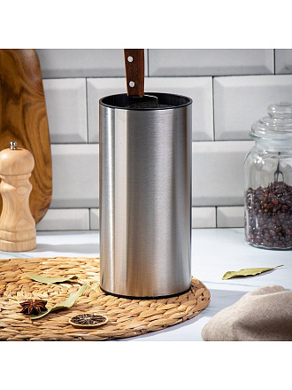 Подставка для ножей, металл, цилиндрическая, 22.2 см, Y4-7188