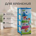 Комод детский 4 ящика, Теремок, 40х47х98 см, Элластик-Пласт - фото 6