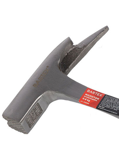 Молоток кровельщика цельнометаллический, Bartex, рукоятка двухкомпонентная, обрезиненная, 0.6 кг, PH-600