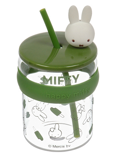 Банка для напитков/смузи стекло, 450 мл, с крышкой, с трубочкой, B060837, в ассортименте